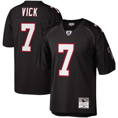 Atlanta Falcons Michael Vick Mitchell & Ness Black Legacy Replica Jersey