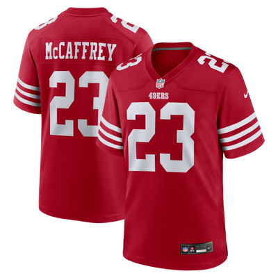 San Francisco 49ers Christian McCaffrey Nike Scarlet Game Player Jersey