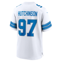 Detroit Lions Aidan Hutchinson Nike White Game Jersey