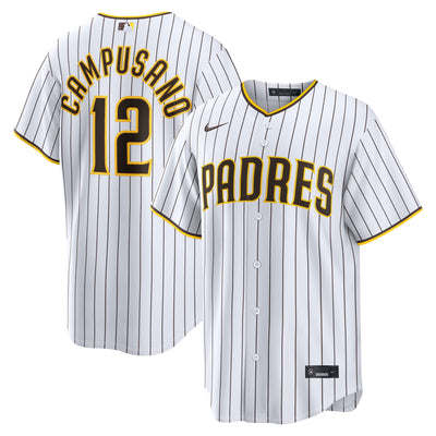 San Diego Padres Luis Campusano Nike White Home Replica Jersey