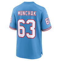 Tennessee Titans Mike Munchak Nike Light Blue Retired Player Alternate Game Jersey