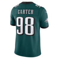 Philadelphia Eagles Jalen Carter Nike Midnight Green Team Vapor F.U.S.E. Stitched Limited Jersey