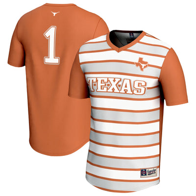 GameDay Greats #1 Texas Orange Texas Longhorns Lightweight Soccer Fashion Jersey