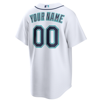 Seattle Mariners Nike White Home Replica Custom Jersey