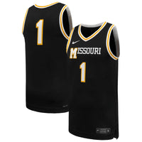 #1 Missouri Tigers Nike Replica Basketball Jersey - Black