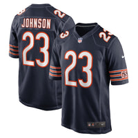 Chicago Bears Roschon Johnson Nike Navy Team Game Jersey