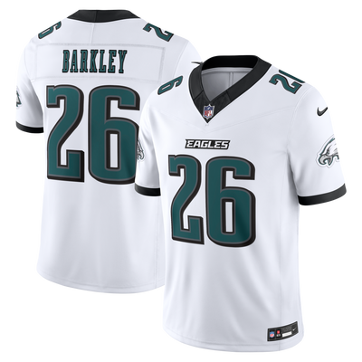 Philadelphia Eagles Saquon Barkley Nike White Vapor F.U.S.E. Stitched Limited Jersey