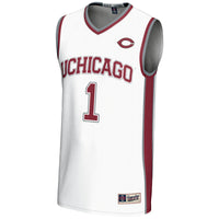 #1 UChicago Maroons GameDay Greats Lightweight Basketball Jersey - White