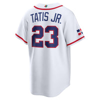 Dominican Republic Baseball Fernando Tatis Jr. Nike White 2026 World Baseball Classic Home Stadium Jersey