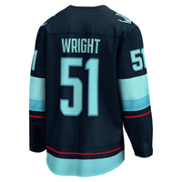 Seattle Kraken Shane Wright Fanatics Deep Sea Blue Home Breakaway Player Jersey