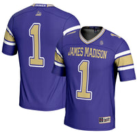 #1 James Madison Dukes GameDay Greats Endzone Football Jersey - Purple