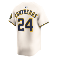 Milwaukee Brewers William Contreras Nike Cream Home Limited Player Jersey