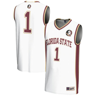 #1 Florida State Seminoles GameDay Greats Lightweight Basketball Jersey - White