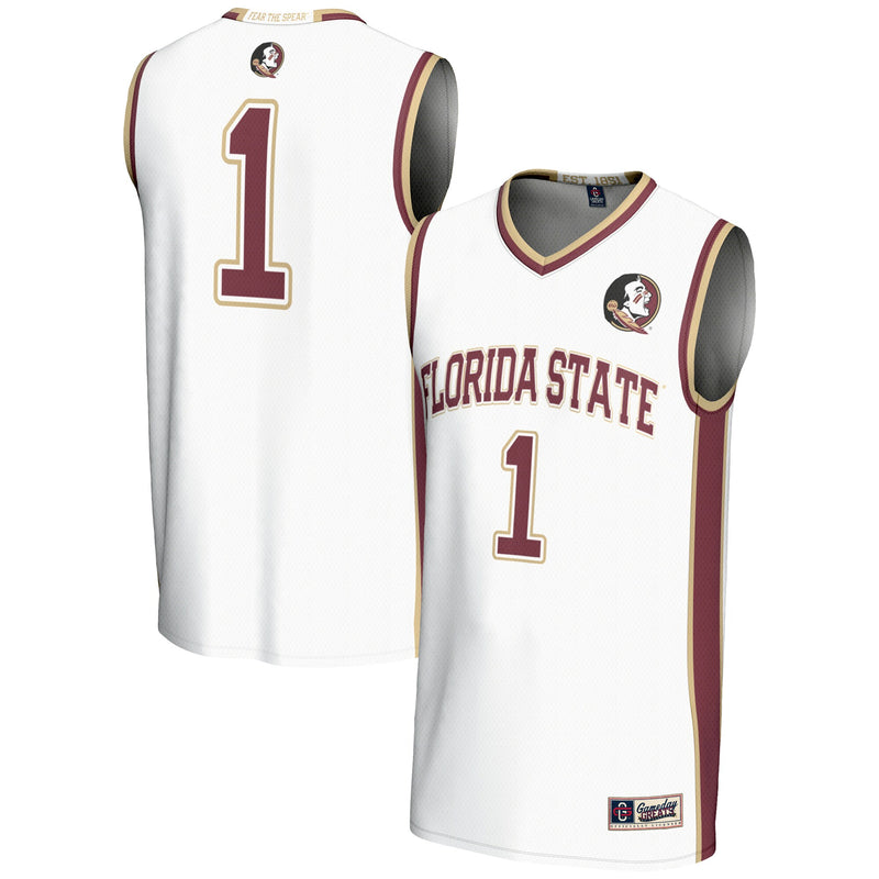 #1 Florida State Seminoles GameDay Greats Lightweight Basketball Jersey - White