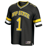 #1 Appalachian State Mountaineers GameDay Greats Lightweight Collegiate Football Fashion Jersey - Black