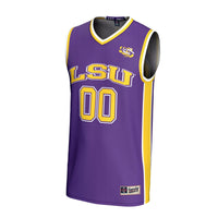 LSU Tigers GameDay Greats Lightweight Collegiate Basketball NIL Pick-A-Player Fashion Jersey - Purple