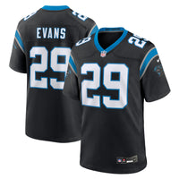 Carolina Panthers Akayleb Evans Nike Black Team Game Jersey