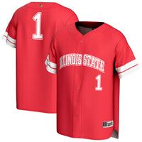 #1 Illinois State Redbirds GameDay Greats Lightweight Collegiate Baseball Fashion Jersey - Red