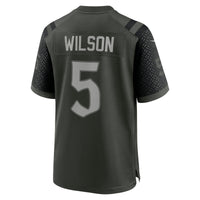 New York Jets Garrett Wilson Nike Gotham Green 2025 Rivalries Collection Game Jersey