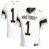 #1 Wake Forest Demon Deacons GameDay Greats Lightweight Football Fashion Jersey - White