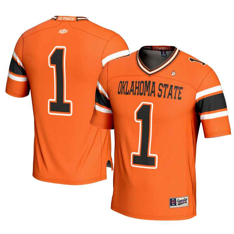 #1 Oklahoma State Cowboys GameDay Greats Football Jersey - Orange