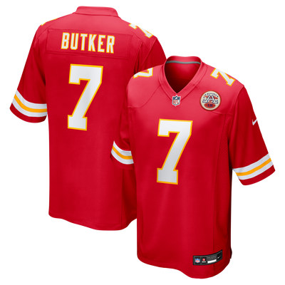 Kansas City Chiefs Harrison Butker Nike Red Game Jersey