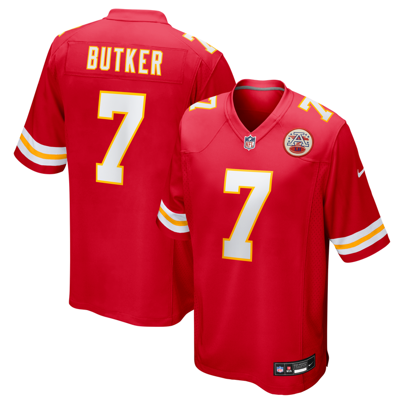 Kansas City Chiefs Harrison Butker Nike Red Game Jersey