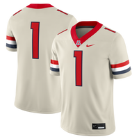 #1 Arizona Wildcats Nike Alternate Game Football Jersey - Cream