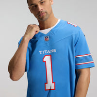 Tennessee Titans Cameron Ward Nike Light Blue Team Vapor F.U.S.E. Stitched Limited Jersey