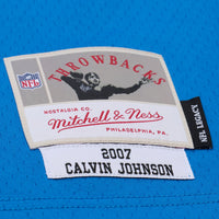 Detroit Lions Calvin Johnson Mitchell & Ness Blue 2007 Legacy Replica Jersey