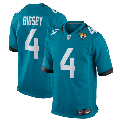 Jacksonville Jaguars Tank Bigsby Nike Teal Game Jersey