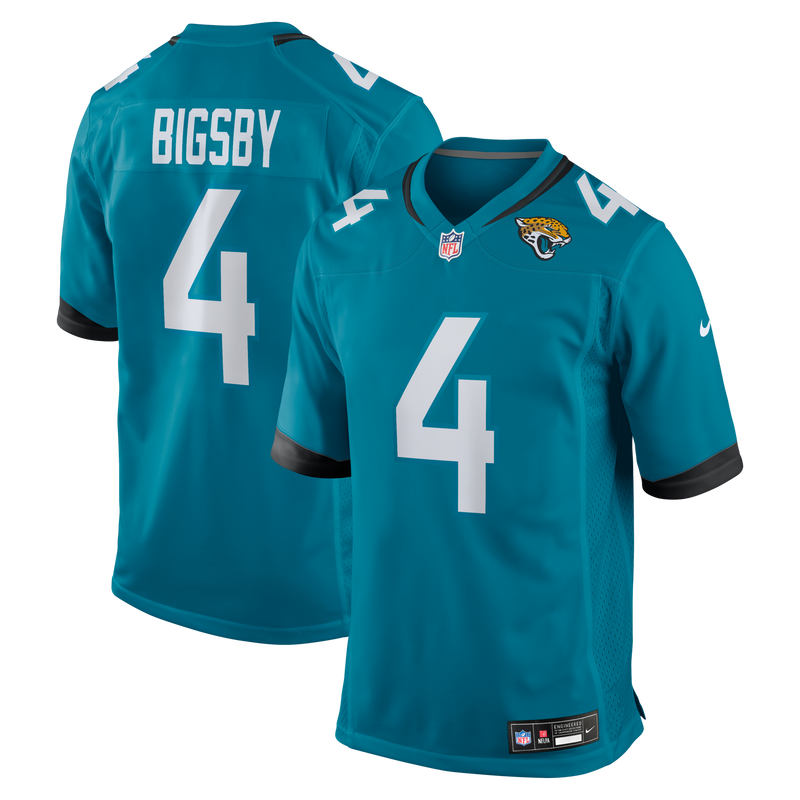 Jacksonville Jaguars Tank Bigsby Nike Teal Game Jersey
