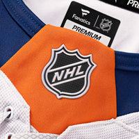 New York Islanders Fanatics White Away Premium Custom Jersey