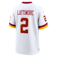 Washington Commanders Marshon Lattimore Nike White Game Super Bowl Era Jersey