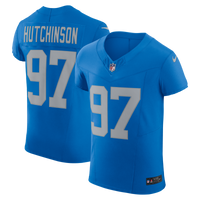 Detroit Lions Aidan Hutchinson Nike Blue Alternate Vapor F.U.S.E. Elite Jersey