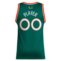 Miami Hurricanes adidas NIL Pick-A-Player Basketball Jersey - Green