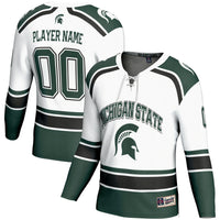 Michigan State Spartans GameDay Greats Ice Hockey NIL Pick-A-Player Jersey - White