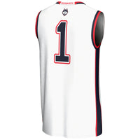 #1 UConn Huskies GameDay Greats Lightweight Basketball Jersey - White