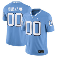 North Carolina Tar Heels Jordan Brand Custom Game Jersey - Carolina Blue