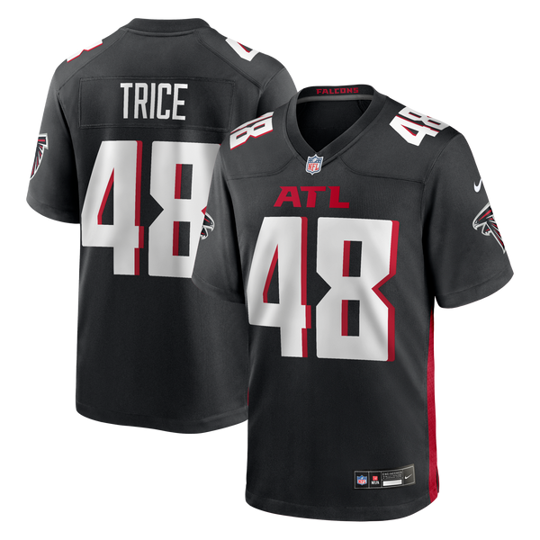 Atlanta Falcons Bralen Trice Nike Black Team Game Jersey
