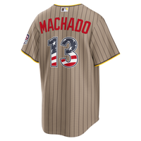 Fourth of July San Diego Padres Manny Machado Nike Sand USA 250 Stadium Jersey