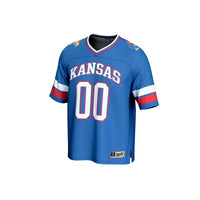 Kansas Jayhawks GameDay Greats NIL Pick-A-Player Football Fashion Jersey - Royal