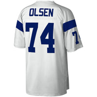 Los Angeles Rams Merlin Olsen Mitchell & Ness White Legacy Replica Jersey