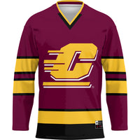 Central Michigan Chippewas GameDay Greats Hockey Jersey - Maroon