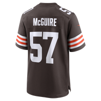 Cleveland Browns Isaiah McGuire Nike Brown Team Game Jersey
