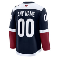 Colorado Avalanche Fanatics Navy Alternate Premium Custom Jersey