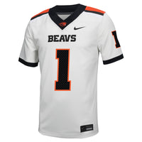 #1 Oregon State Beavers Nike Road Replica Football Jersey - White