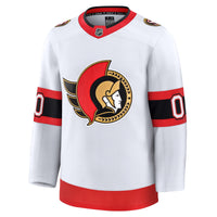 Ottawa Senators Fanatics White Away Premium Custom Jersey