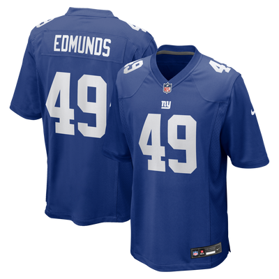 New York Giants Tremaine Edmunds Nike Royal Team Game Jersey