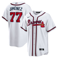 Atlanta Braves Joe Jiménez Nike White Home Replica Player Jersey